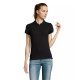 Sieviešu melns polo krekls Passion PK11343 - T-krekls Sieviešu melns polo krekls Passion PK11343