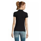 Sieviešu melns polo krekls Passion PK11343 - T-krekls Sieviešu melns polo krekls Passion PK11343