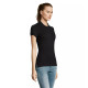 Sieviešu melns polo krekls Passion PK11343 - T-krekls Sieviešu melns polo krekls Passion PK11343