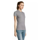 Sieviešu pelēks polo krekls Passion PK11343 - T-krekls Sieviešu pelēks polo krekls Passion PK11343