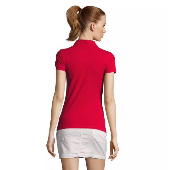 Sieviešu sarkans polo krekls Passion PK11343 - T-krekls Sieviešu sarkans polo krekls Passion PK11343