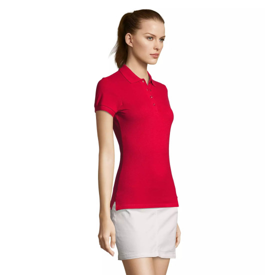 Sieviešu sarkans polo krekls Passion PK11343 - T-krekls Sieviešu sarkans polo krekls Passion PK11343