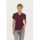 Sieviešu bordo krāsas polo krekliņš Passion PK11343 - T-krekls Sieviešu bordo krāsas polo krekliņš Passion PK11343