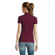 Sieviešu bordo krāsas polo krekliņš Passion PK11343 - T-krekls Sieviešu bordo krāsas polo krekliņš Passion PK11343