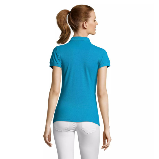 Sieviešu zils polo krekliņš Passion PK11343 - T-krekls Sieviešu zils polo krekliņš Passion PK11343