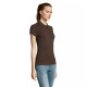 Sieviešu brūns polo krekls Passion PK11343 - T-krekls Sieviešu brūns polo krekls Passion PK11343