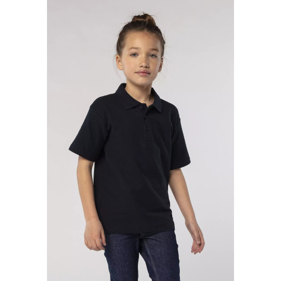 Bērnu uniseksa melns polo krekliņš Enjoy KIDS11990 - Bērniem Bērnu uniseksa melns polo krekliņš Enjoy T-krekls
