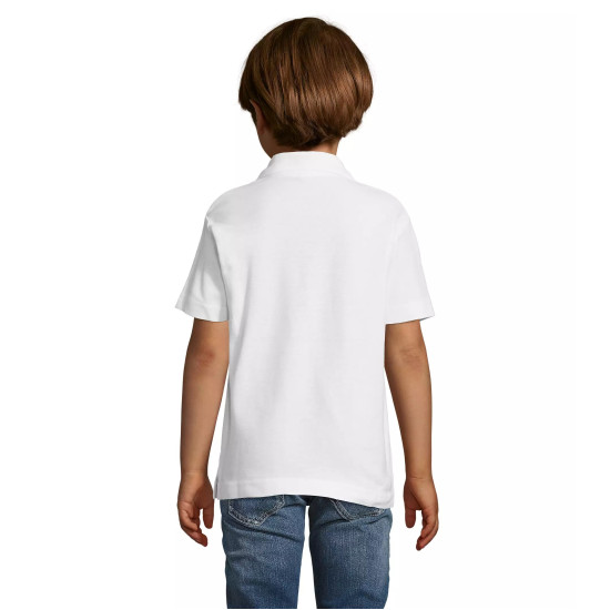 Kids white polo shirt Enjoy KIDS11990 - For children Kids white polo shirt Enjoy T-shirt