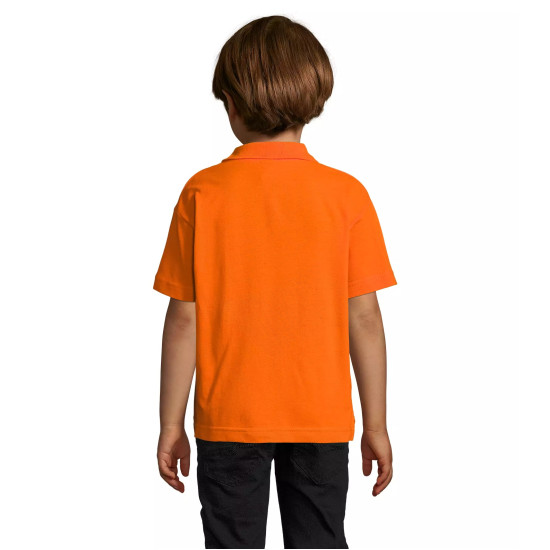 Oranžs polo krekls bērniem Izbaudiet KIDS11990 - Bērniem Oranžs polo krekls bērniem Izbaudiet T-krekls