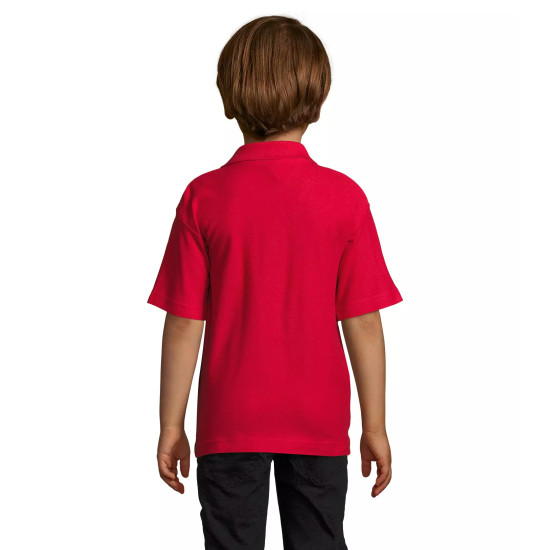 Bērnu sarkanais polo krekls Enjoy KIDS11990 - Bērniem Bērnu sarkanais polo krekls Enjoy T-krekls