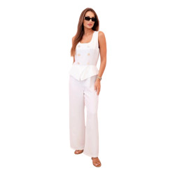 Sieviešu kombinezoni baltā krāsā Brook Sieviešu kombinezoni baltā krāsā Brook