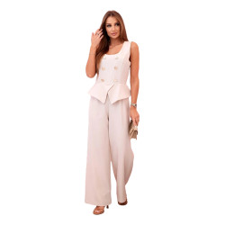 Sieviešu gaiši brūns kombinezons Brook Sieviešu gaiši brūns kombinezons Brook