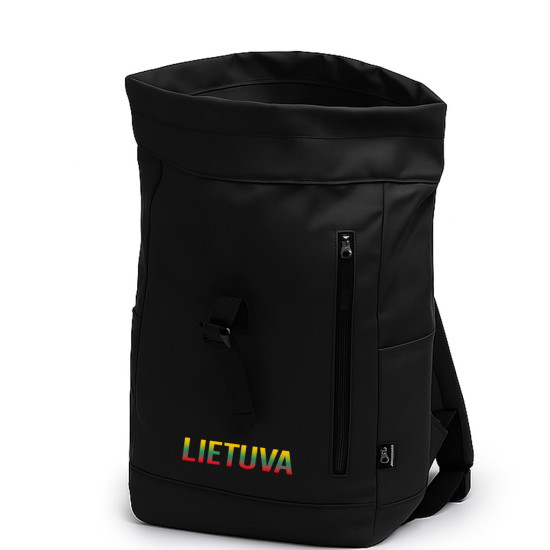 Melna mugursoma Tricolour Lietuva PK4047 - Aksesuāri vīriešiem Melna mugursoma Tricolour Lietuva PK4047