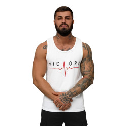 Vīriešu balts krekls bez piedurknēm Victory