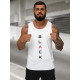 Men's white sleeveless T-shirt Back JS/8B1705/1Z - For men Men's white sleeveless T-shirt Back JS/8B1705/1Z