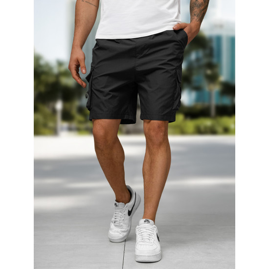 Vīriešu melni šorti Devon JS/27K6538/3 - Īsfilmas | Tilti Vīriešu melni šorti Devon JS/27K6538/3