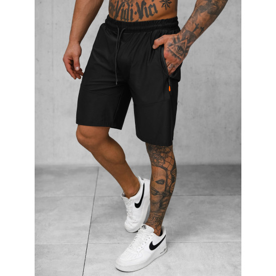 Vīriešu melni sporta šorti Keller JS/12K1802/3 - Īsfilmas | Tilti Vīriešu melni sporta šorti Keller JS/12K1802/3