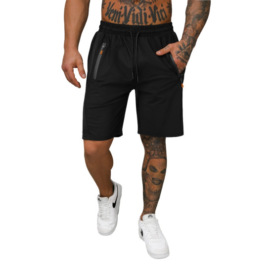 Vīriešu melni sporta šorti Angus JS/12K1803/3 - Īsfilmas | Tilti Vīriešu melni sporta šorti Angus JS/12K1803/3