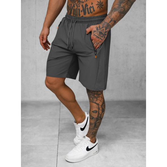 Vīriešu pelēkie sporta šorti Angus JS/12K1803/5 - Īsfilmas | Tilti Vīriešu pelēkie sporta šorti Angus JS/12K1803/5