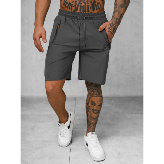 Vīriešu pelēkie sporta šorti Angus JS/12K1803/5 - Īsfilmas | Tilti Vīriešu pelēkie sporta šorti Angus JS/12K1803/5
