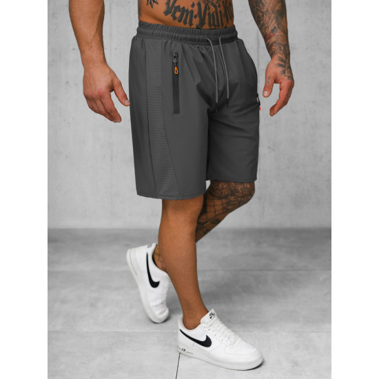 Vīriešu pelēkie sporta šorti Angus JS/12K1803/5 - Īsfilmas | Tilti Vīriešu pelēkie sporta šorti Angus JS/12K1803/5