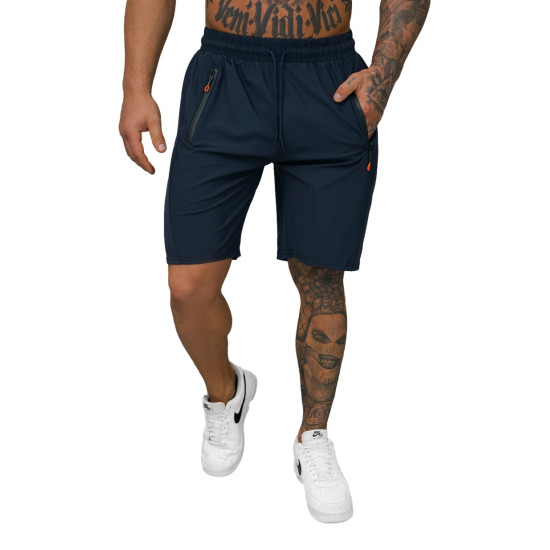 Vīriešu tumši zili sporta šorti Angus JS/12K1803/25 - Īsfilmas | Tilti Vīriešu tumši zili sporta šorti Angus JS/12K1803/25
