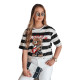 Melns Tedy T-krekls RY2871 - Sievietēm Melns Tedy T-krekls RY2871