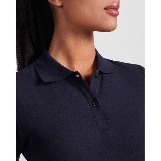 Sieviešu melns polo krekls Princess Prince - Apģērbs reklāmai Sieviešu melns polo krekls Princess T-krekls | Polo Roly