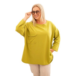 Sieviešu blūze sinepju krāsā Margo