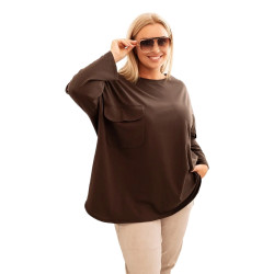 Sieviešu brūna blūze Margo