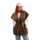 Sieviešu brūna veste Dion 33691 - Sievietēm Sieviešu brūna veste Dion Sieviešu vestes