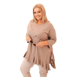 Sieviešu brūna blūze Berin