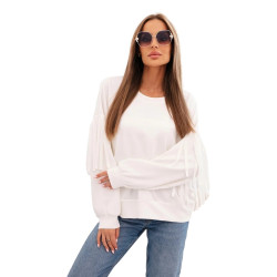 Sieviešu balts džemperis Melinda Sieviešu balts džemperis Melinda