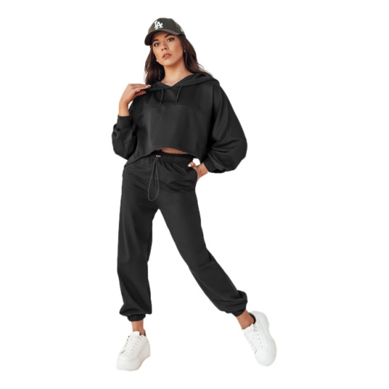 Women's black tracksuit Bistan AY1013 - For women Women's black tracksuit Bistan Women's suits