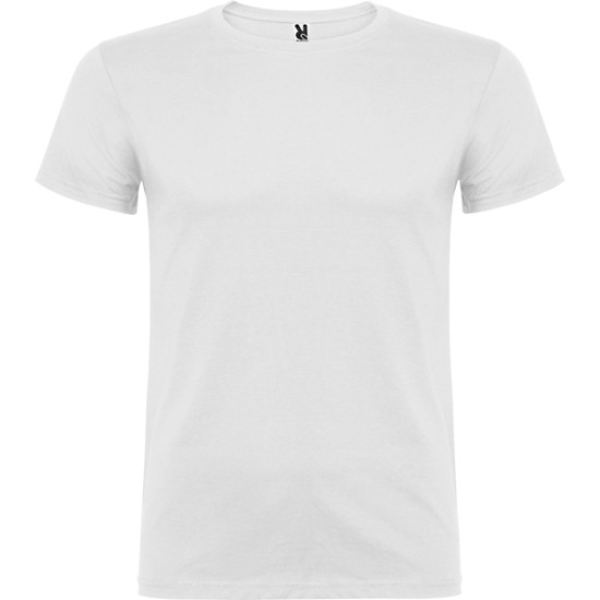 Vīriešu balts Beagle T-krekls BEAGLETSHIRT - Apģērbs reklāmai Vīriešu balts Beagle T-krekls T-krekls | Polo Roly
