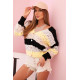 Sieviešu melns/dzeltens džemperis Sweet 33674 - Sievietēm Sieviešu melns/dzeltens džemperis Sweet Sieviešu džemperi