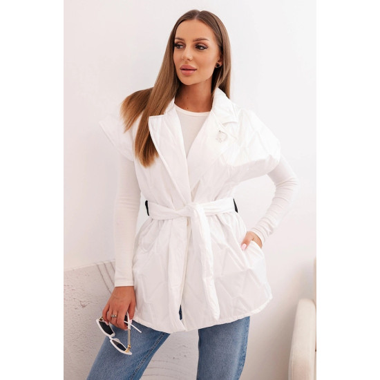 Sieviešu balta veste Dion 33692 - Sievietēm Sieviešu balta veste Dion Sieviešu vestes
