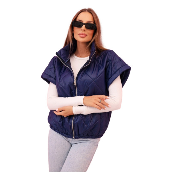 Sieviešu tumši zila veste Larin 33687 - Sievietēm Sieviešu tumši zila veste Larin Sieviešu vestes