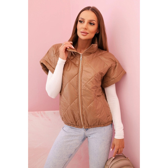 Sieviešu brūna veste Larin 33686 - Sievietēm Sieviešu brūna veste Larin Sieviešu vestes