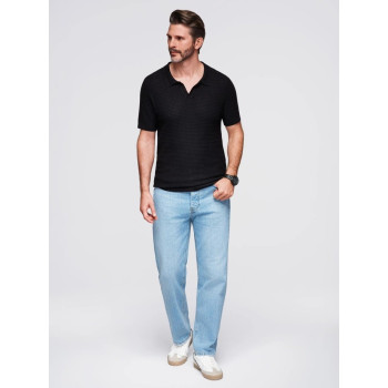 Vīriešu melns polo krekls Austen