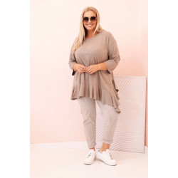 Sieviešu brūna blūze Berin