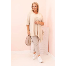 Sieviešu gaiši brūna blūze Berin