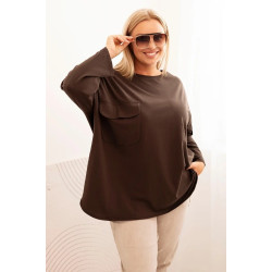 Sieviešu brūna blūze Margo