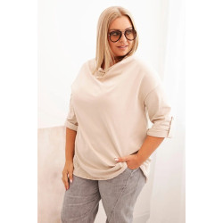 Sieviešu gaiši brūna blūze Tera