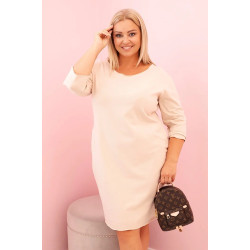 Sieviešu gaiši brūna kleita Lena