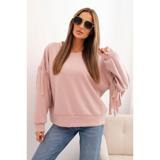 Sieviešu rozā džemperis Melinda ART0324 - Džemperi Sieviešu rozā džemperis Melinda Džemperi bez kapuciņiem