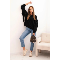 Sieviešu melns džemperis Melinda Sieviešu melns džemperis Melinda