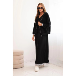 Sieviešu melns ikdienas komplekts Donan