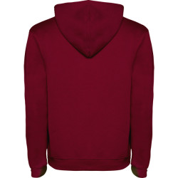 Bordo/pelēks džemperis ar kapuci Urban