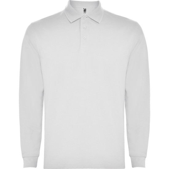 Bērnu balts polo krekls ar garām piedurknēm Carpechild T-krekls | Polo Roly